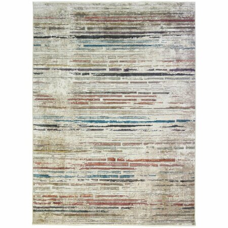 MAYBERRY RUG 9 ft. 2 in. x 12 ft. 6 in. Oxford Hillcrest Area Rug, Multi Color OX3131 9X13